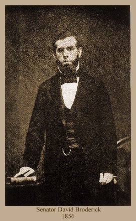 PHOTO OF DAVID BRODERICK CIRCA 1856